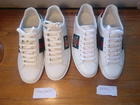 naisan gucci ace review|Naisan23 Gucci ace compared to retail pair : r/FashionReps .